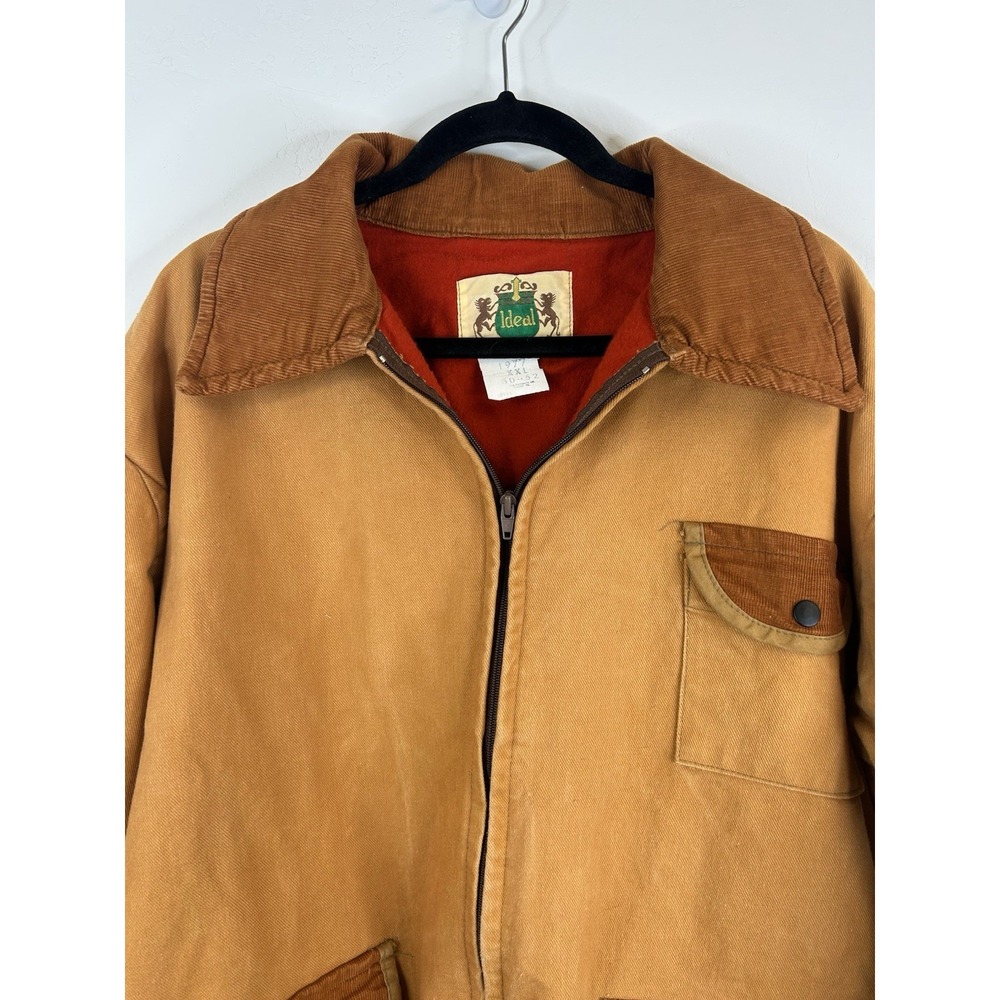 Vintage 1977 Canvas Chore Coat Barn Jacket Hunting Outdoor Size XXL Workwear Men - Picture 4 of 11